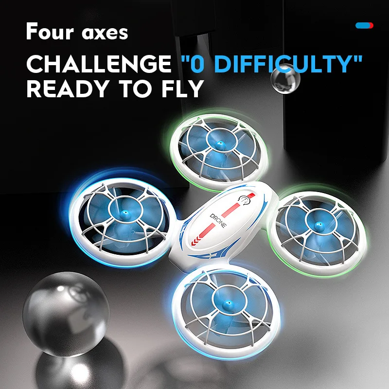

Dron Lighting Drone 360° Roll One Key Take Off 2.4G Children's Electric Remote Control Aircraft Fixed Height Quadcopter Drones