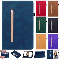 for ipad 9 7th case leather protect wallet tablet for ipad pro 12 9 2020 2021 case for ipad 5 6 7 8 9 zipper bag with hibernate