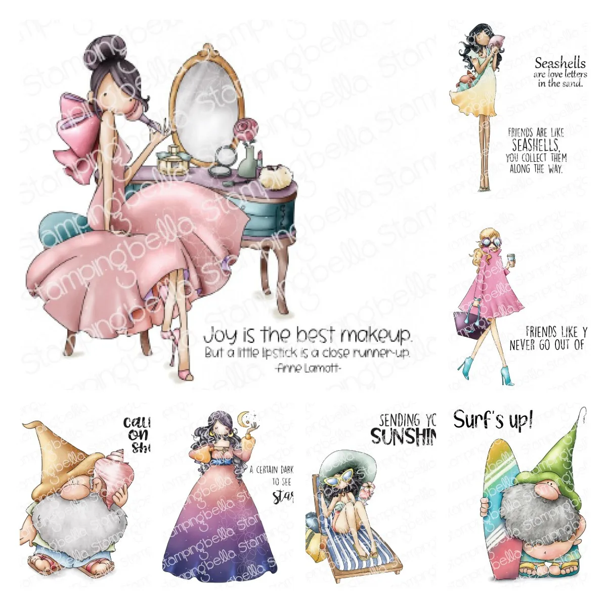 

Christmas Gnome And Princess Stamps Scrapbook Diary Decoration Embossing Template DIY Greeting Card Handmade 2022