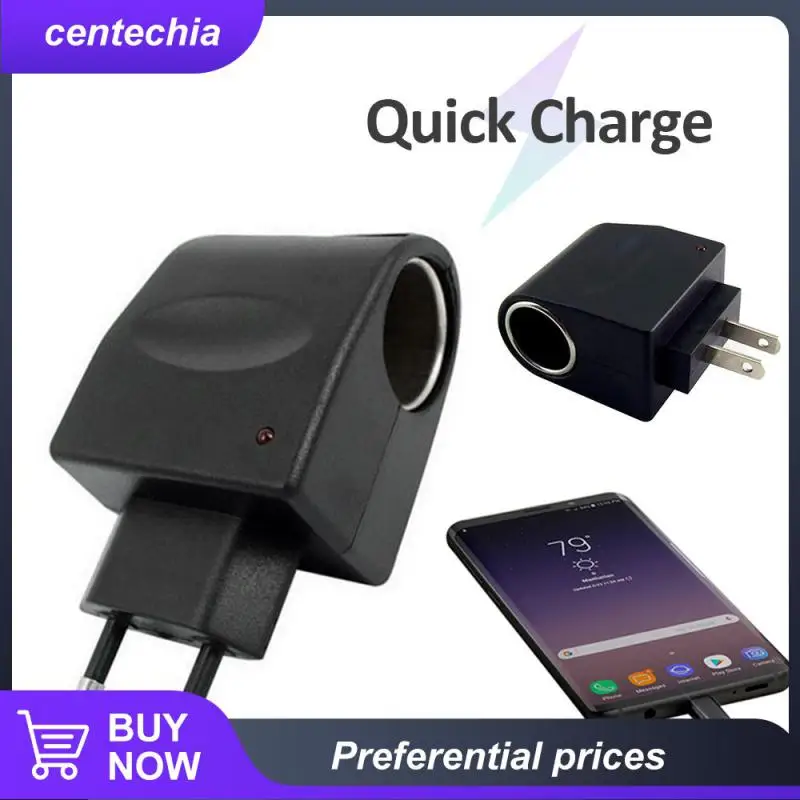

220v To 12v Universal Cigarette Lighter Durable Cigarette Lighter Conversion Plug Multifunctional Cigarette Lighter Adapter