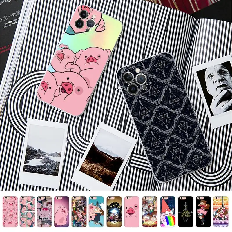 

Disney Gravity Falls pig Phone Case For iPhone 14 11 12 13 Mini Pro XS Max Cover 6 7 8 Plus X XR SE 2020 Funda Shell