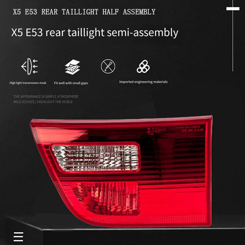 Автомобильные внутренние задние фонари стоп-сигналы для BMW E53 X5 2000-2006 без лампы