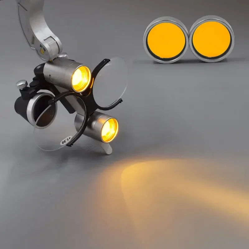 2 5X/3 5X красочные стоматологические светодиодные налобные лампы для увеличения