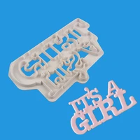 boys girls birthday cake molds creative letter chocolates cookie fondant diy baking biscuits wedding party kitchen accessories