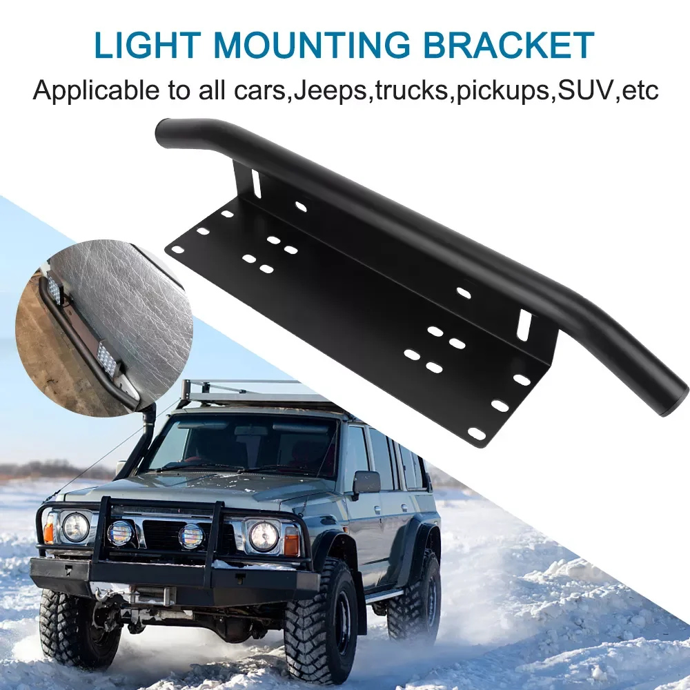 

Automobile accessories Car License Plate Holder Fog Light Spotlight Bracket Running Lamp Frame Front Bumper Mount Off Road 4x4 A
