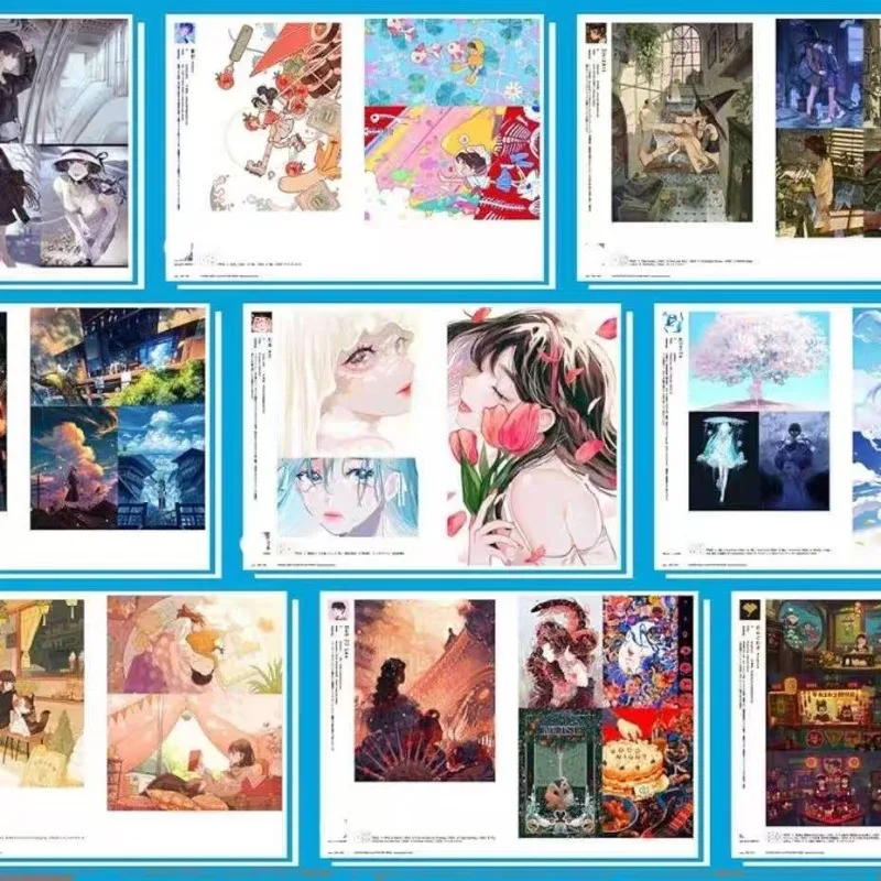 Фото Новый годник с иллюстрацией VISIONS 2025 Pixiv, художественная книга, альбом, японские иллюстраторы, книга, коллекция фотографий, альбом №3