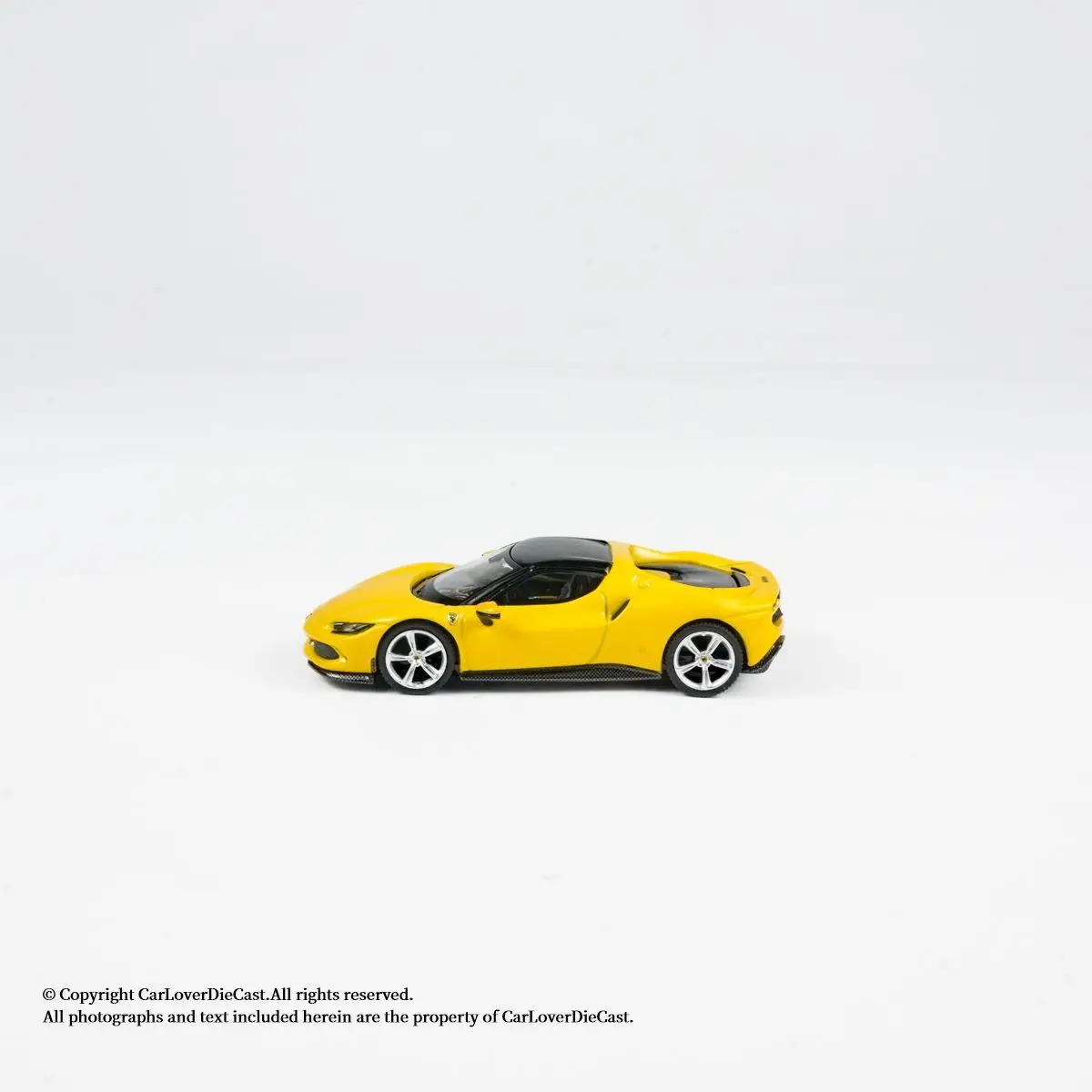 Фото Литая под давлением модель автомобиля из сплава BBR в масштабе 1:64 Ferrari 296 GTB Giallo Modena №3