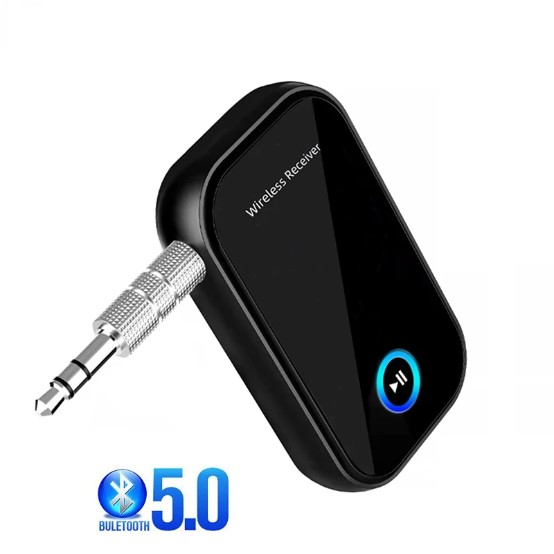 

Bluetooth 5.0 Receiver 3.5mm Jack Wireless Audio Adapter AUX Adapter HiFi Music Car Bluetooth Receiver Handsfree For Speaker TV