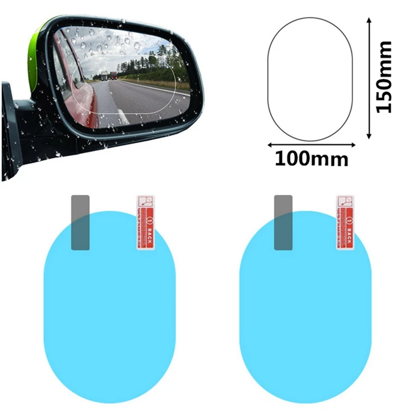 

Car Rearview Mirror Film Windows Rainproof Clear Film Anti Fog Window Mirror Protective Film Sticker Car Accessories 100*150MM