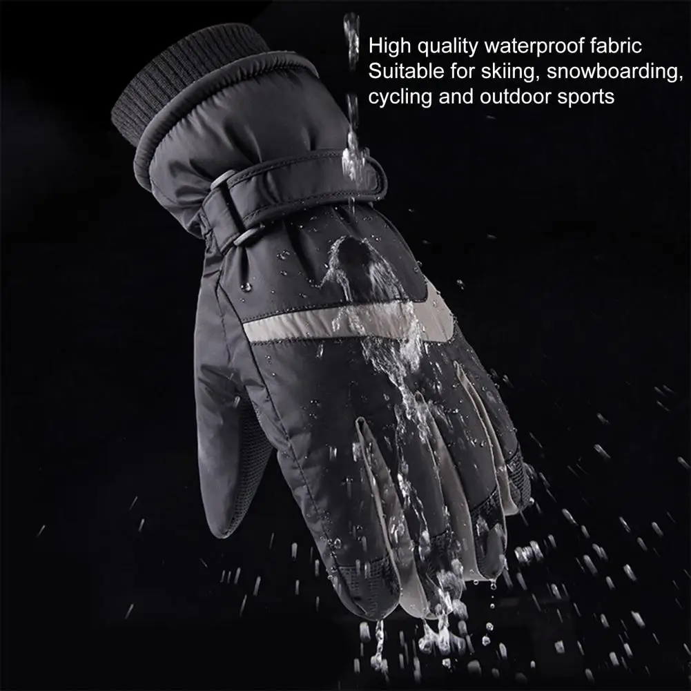 

Protective Bike Gloves Non-slip Adjustable Wrist Cold Winter Men Sports Cycling Gloves Comfortable Ski Gloves for Outdoor