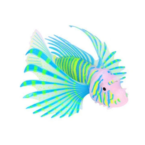 Светящиеся искусственные крылатки, рыбы, кремнеземы, украшения в форме крылатки, светящиеся аквариумы, резервуары, пейзажные