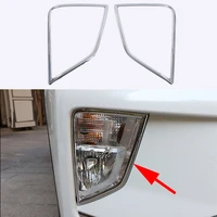 abs chrome front fog light cover overlay trim for mitsubishi eclipse cross 2018 2019 2020 2021 accessories