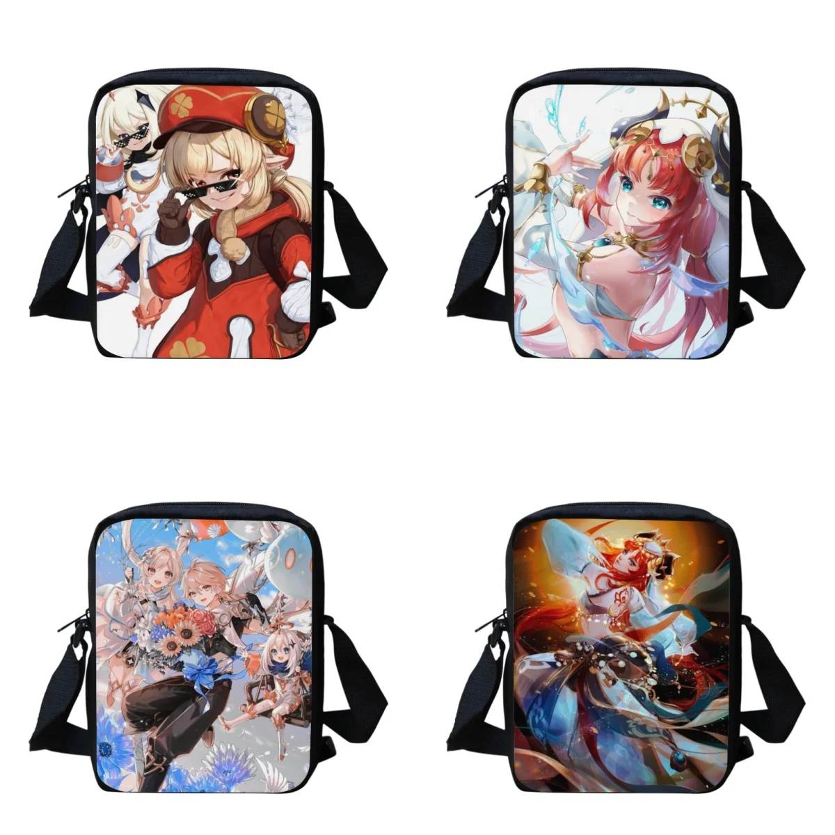 

Anime Genshin Impact Crossbody Bag Teenagers Messenger Bag for Women Handbag Portable Cycling Sports Versatile Bag Plecaczk