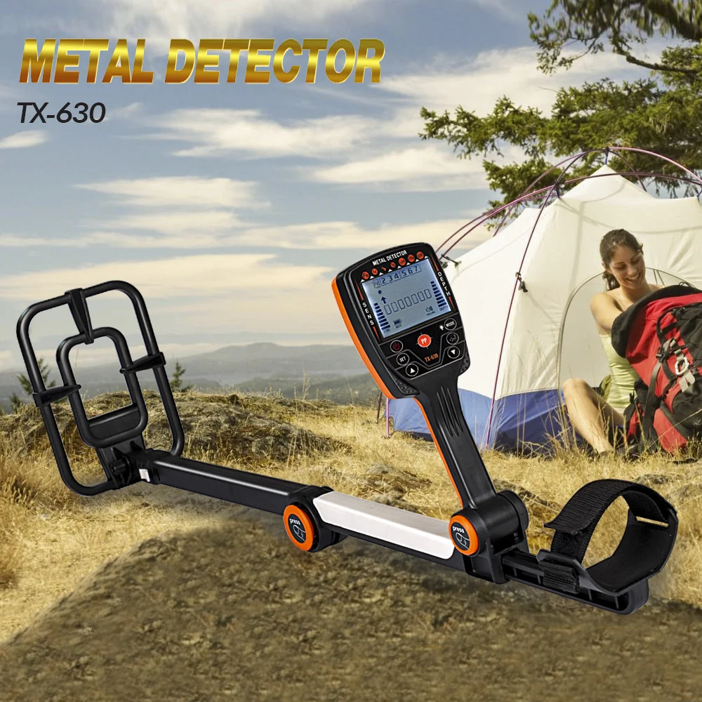 Профессиональный складной металлоискатель водонепроницаемый металлодетектор