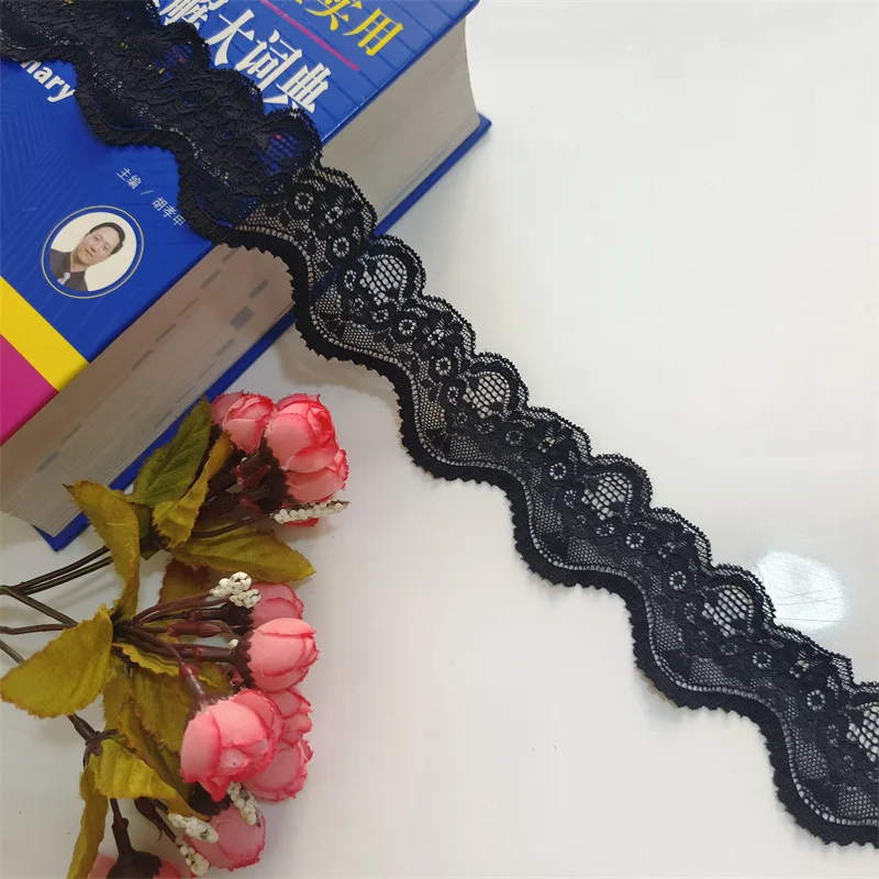 2023 4,7 см эластичная мягкая сетка для глаз спандекс Джордж королевский синий черный кружевной материал для женщин нижнее белье москитное