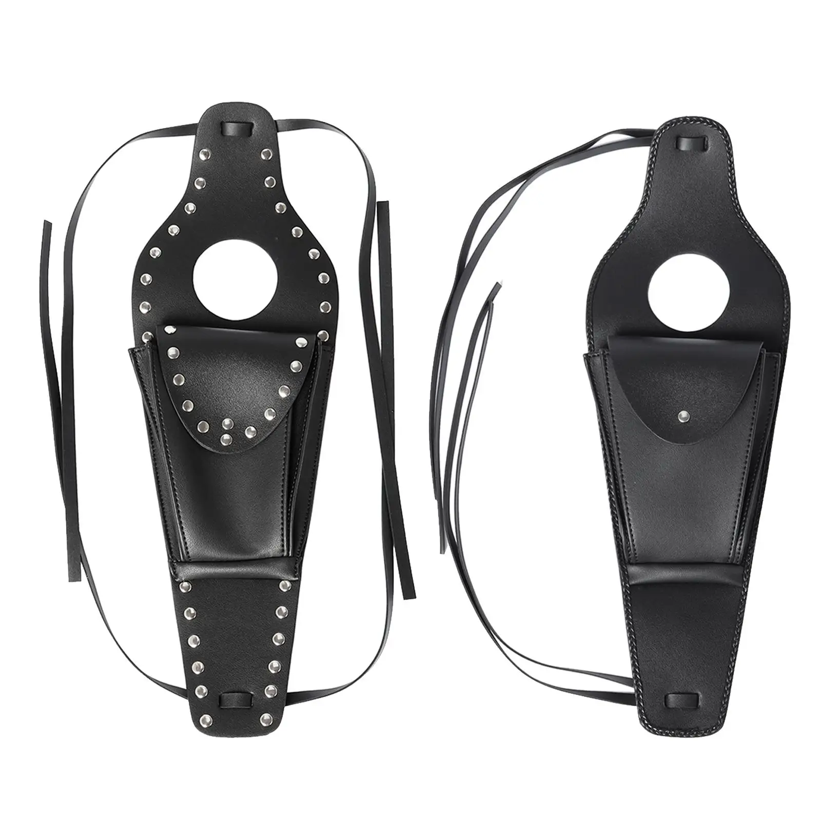 

Motorcycle Black PU Leather Panel Bag for , Easy to Install