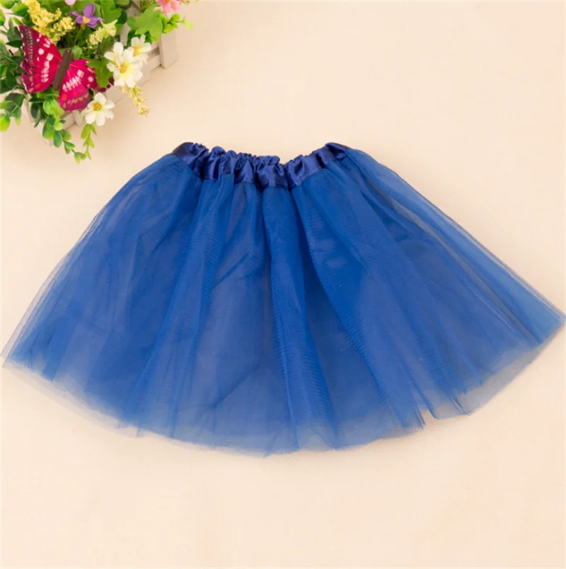 

Детская воздушная балетная юбка Gauzy с эластичным поясом, модель 2023 года, одежда для тренировок, однотонная танцевальная юбка
