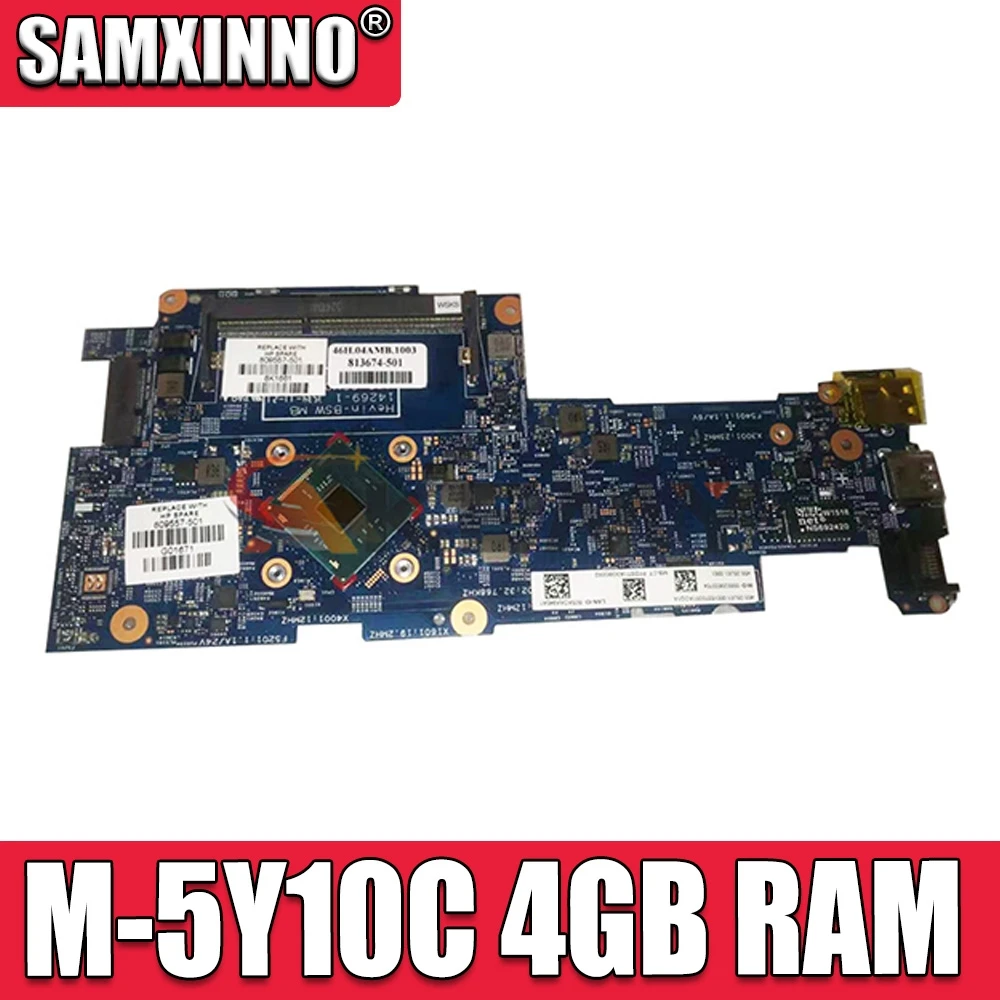 

Akemy 809560-501 809560-001 Laptop Motherboard for HP Pavilion X360 11 11-K 11T-K Series NoteBook PC with M-5Y10C 4GB RAM