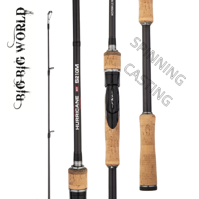 

BIGBIGWORLD HURRICANE Carbon 3 Section Baitcasting Travel Super Light Fishing Rod Spinning Lure 1.8-2.7m 5-20g 10-30g 15-40g