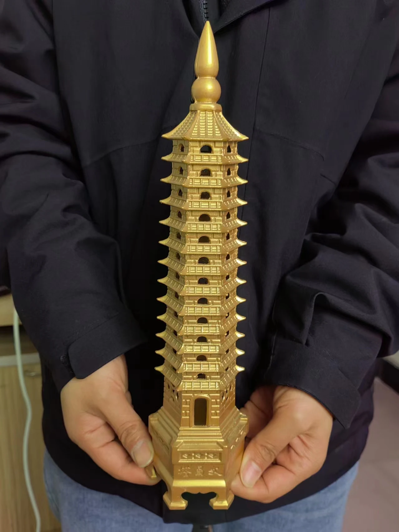 Медная искусственная фотография тонкая украшение фэн-шуй девять слоев для