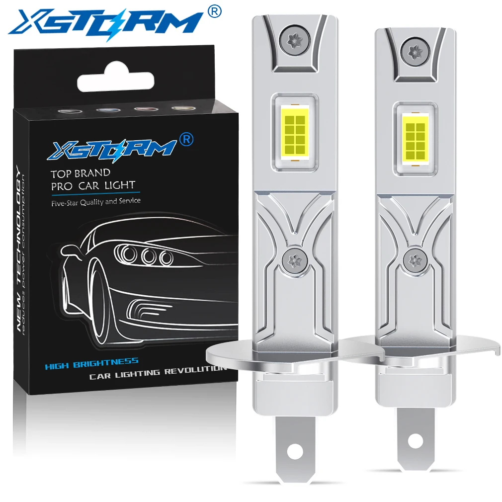 

XSTORM H1 Светодиодная лампа для фар 60000LM 150W Высокомощная автоматическая противотуманная фара 6500K 12V Светодиодные фонари для фар автомобиля Ходовые фары