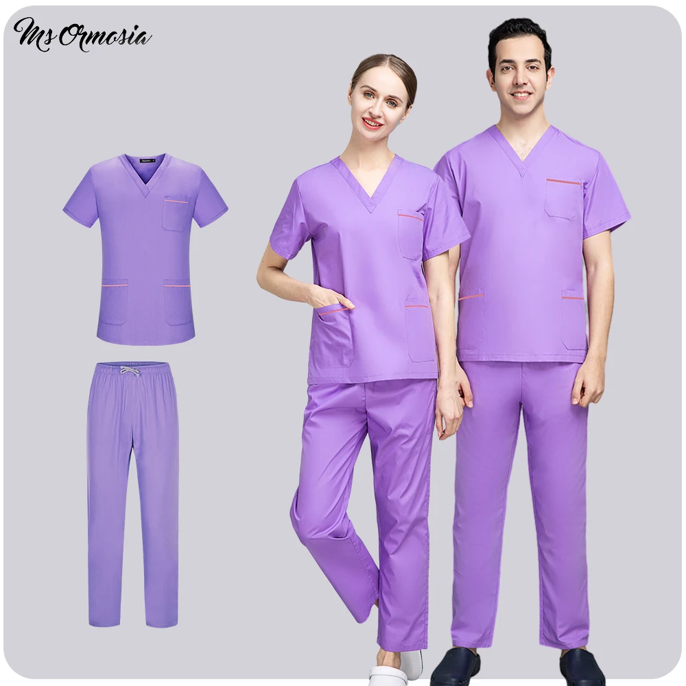 

Pet Grooming Work Clothes Hospital Doctor Suits Nursing Uniforms Dental Clinic Sets Nurse Medical Top Pant Nurse Workwear Unisex