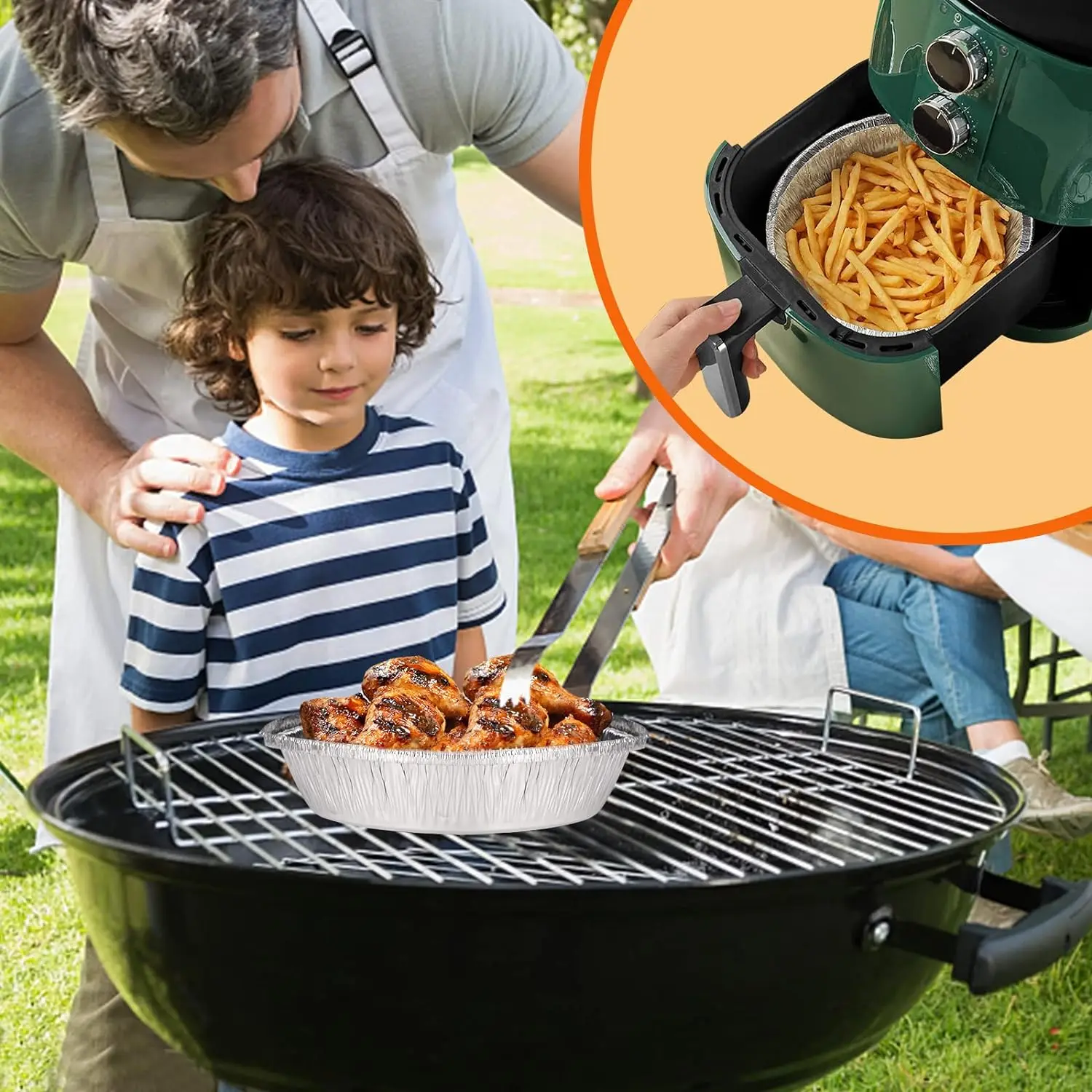 10 шт. одноразовая фритюрница с фольгой маслостойкая алюминиевая фольга жестяная