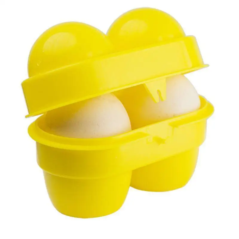 

1PC 2 Grids Egg Storage Box Portable Outdoor Camping Picnic Egg Box Egg Tray Kitchen Refrigerator Egg Container Holder Organizer