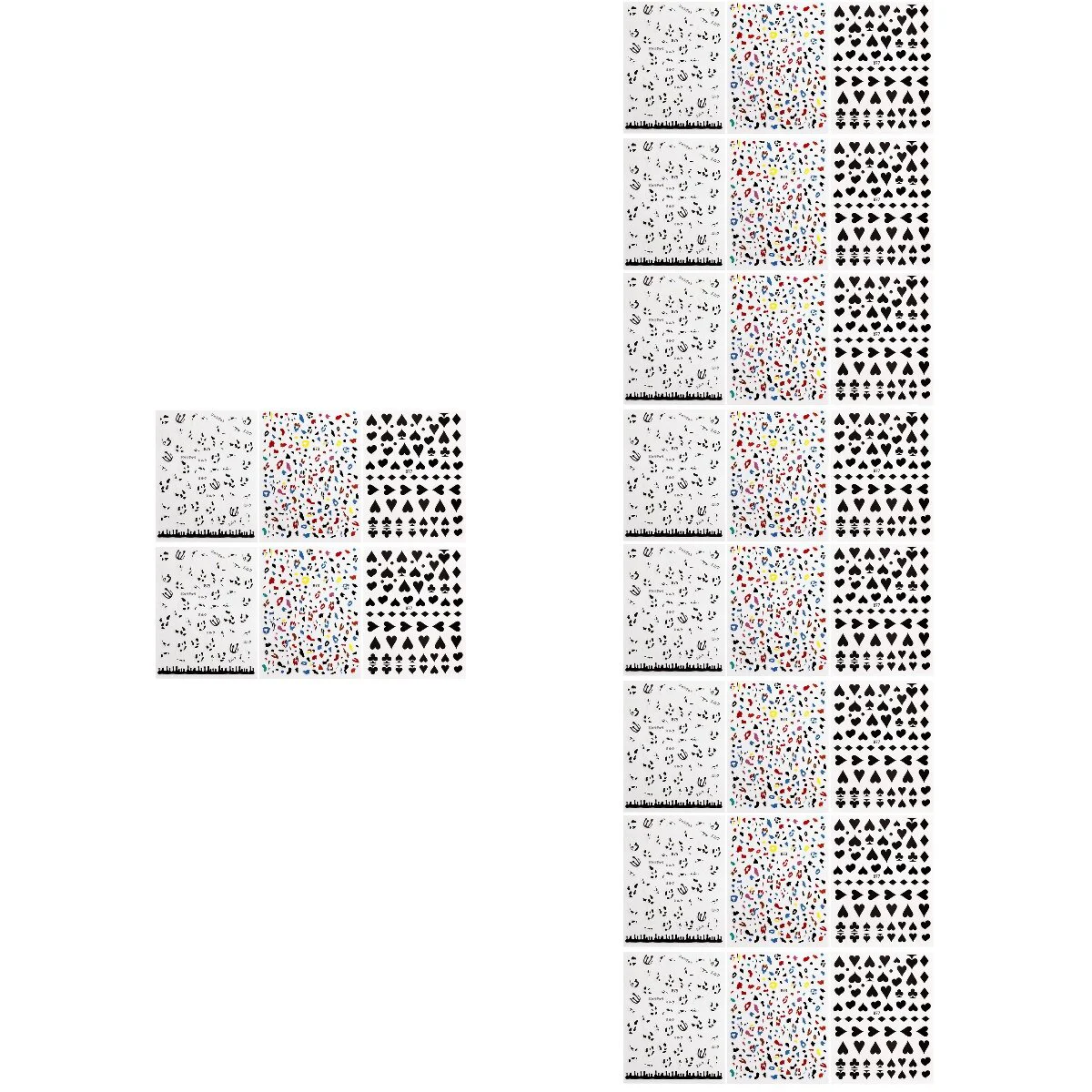 

30 Sheets Nail Stickersss Cow Print Nails Kit Western Stickers Pvc Decorations Supplies