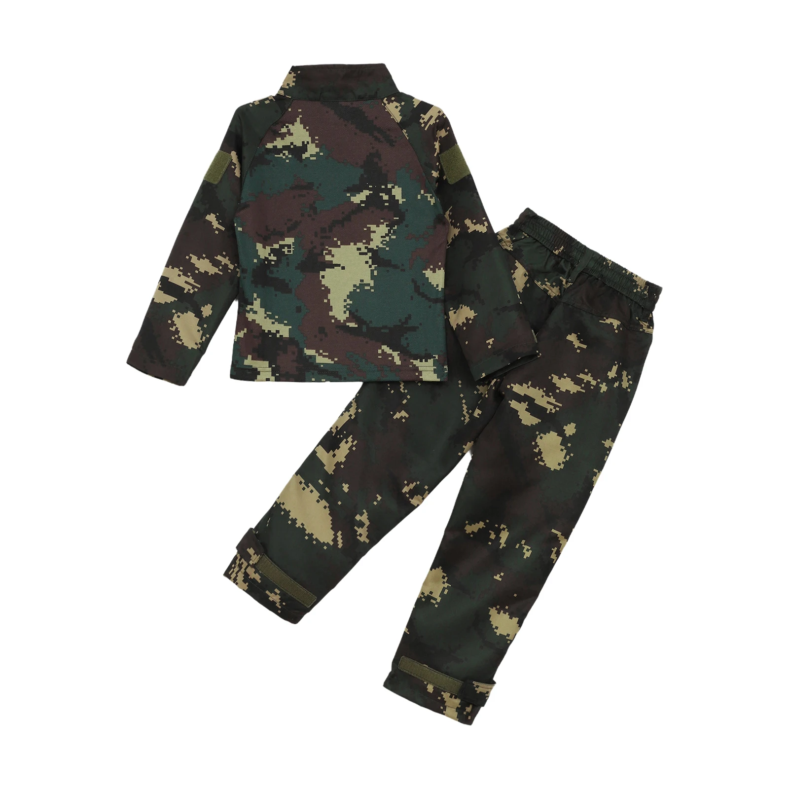 Детские военные костюмы для девочек и мальчиков камуфляжная форма боевой