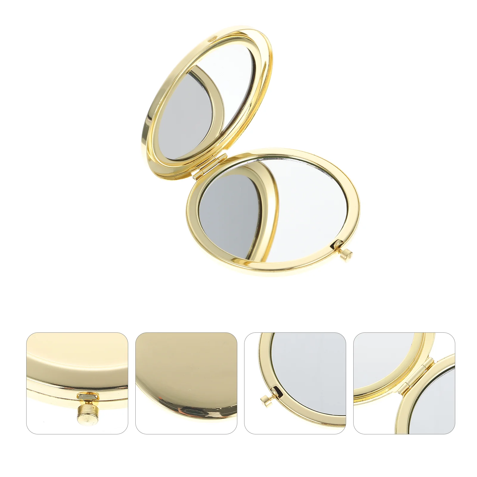 

Mirror Makeupsmall Wall Decor Compact Pocket Mirrors Women Crafts Mini Kawaii Gold Travel Vanity Purses
