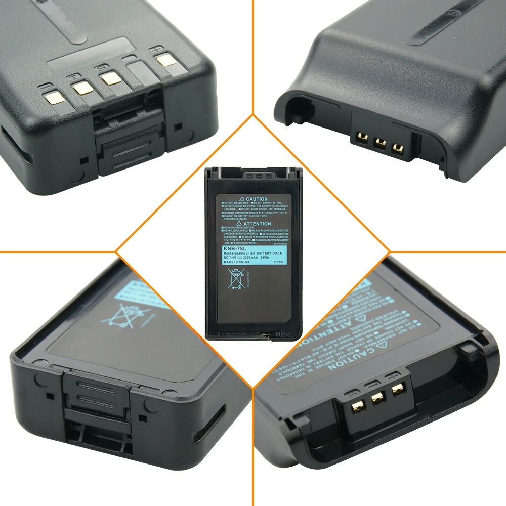 Сменный аккумулятор для Kenwood TK-3360 TK-3160 TK-2170 TK-3170 NX-220 NX-320 TK-3140 TK-2160 KNB-78L KNB-55L 3300 мАч