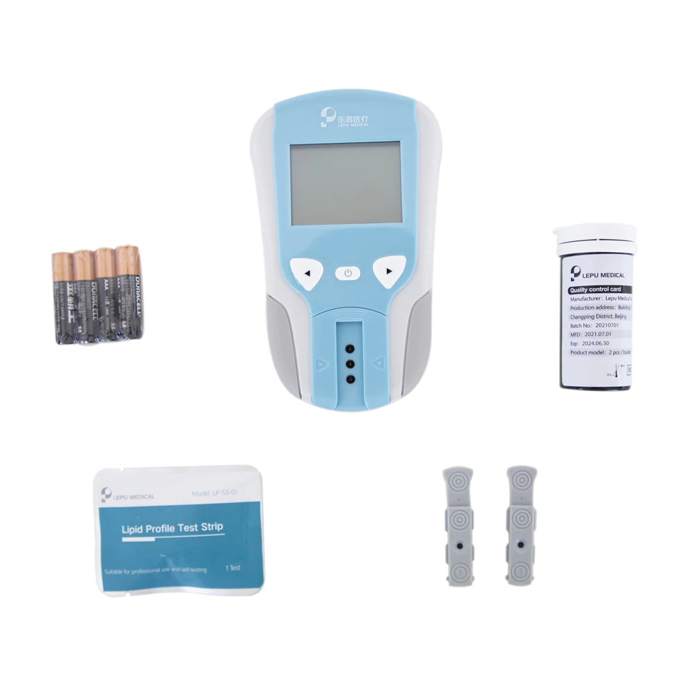 Тестовый измеритель липидного профиля lepu с тест-полосками на холестерин