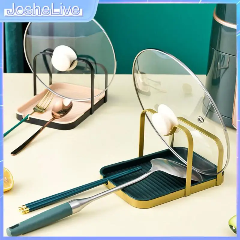

Desktop Lid Holder Anti-corrosion And Anti-rust Pp Kitchen Shelf U-groove Vertical Lid Rack Stainless Steel Pot Lid Rack Metal
