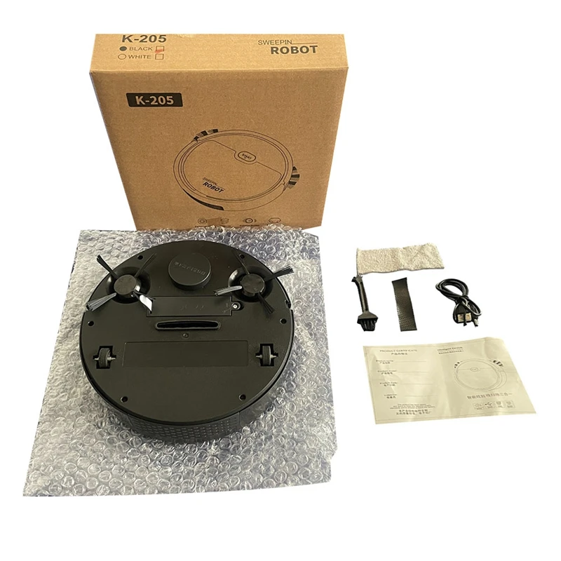 

USB Smart Multi-Function Sweeping Robot Vacuum Sweeping Mopping 3-In-1 All-In-One Vacuum Cleaner Replacement Parts Black