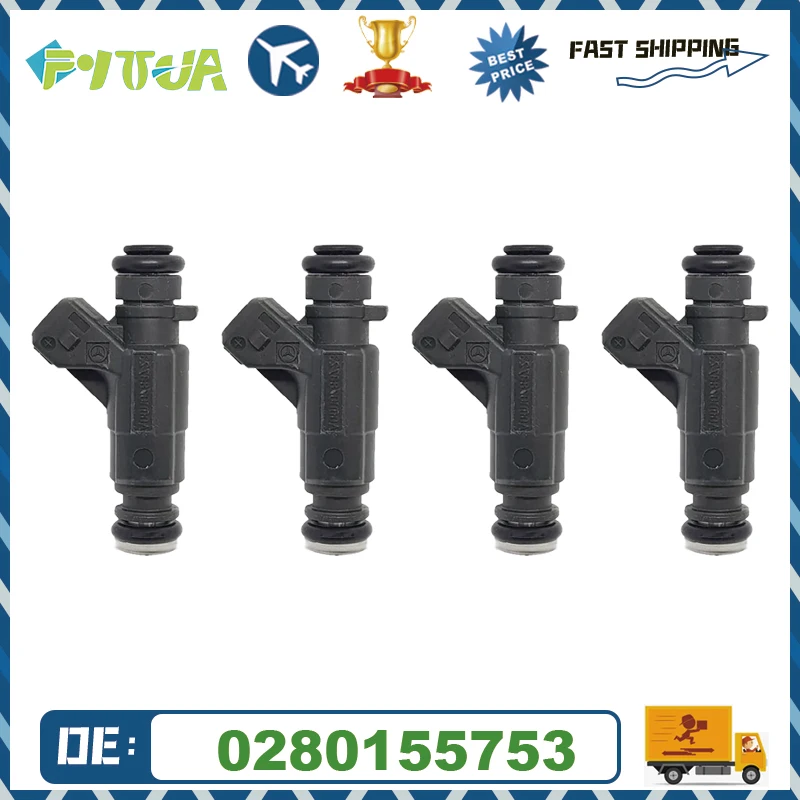Фото 4 шт. топливная форсунка 0280155753 A0000788723 для Mercedes-Benz A-Class W168 1.4 1997-2004 гг. №1
