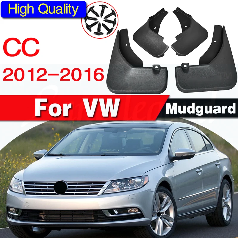 Set Molded Mud Flaps For Volkswagen VW Passat CC 2012-2016 Mudflaps Splash Guards Front Rear Mud Flap Mudguards Fender