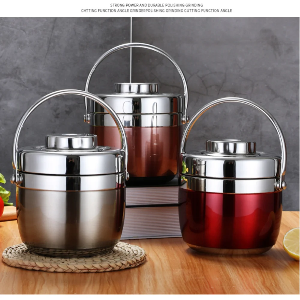 

2020 New 1.5/1.2L Stainless Steel Food Thermos 12-24 Hours Vacuum Lunch Box Thermo Container Soup Jar Insulated Thermoses