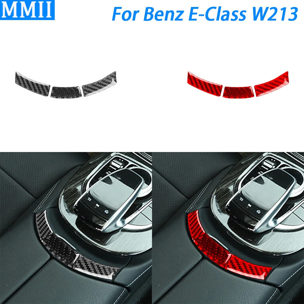 Панель переключателя для Benz E-Class W213 2016-2022 из углеродного волокна с центральным