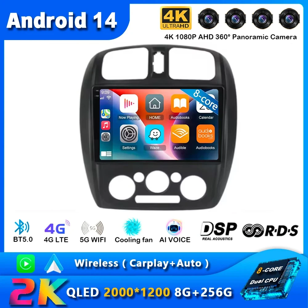 Автомагнитола для MAZDA 323 HAIMA FREEMA FORD LASER 2002-2008 Navi GPS 2000*1200 Carplay мультимедийный плеер