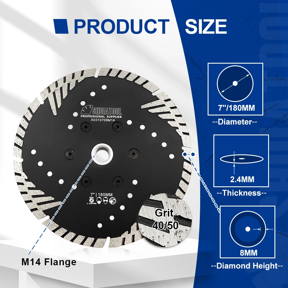 

Алмазный диск SHDIATOOL для угловой шлифовальной машины 4-9 дюймов