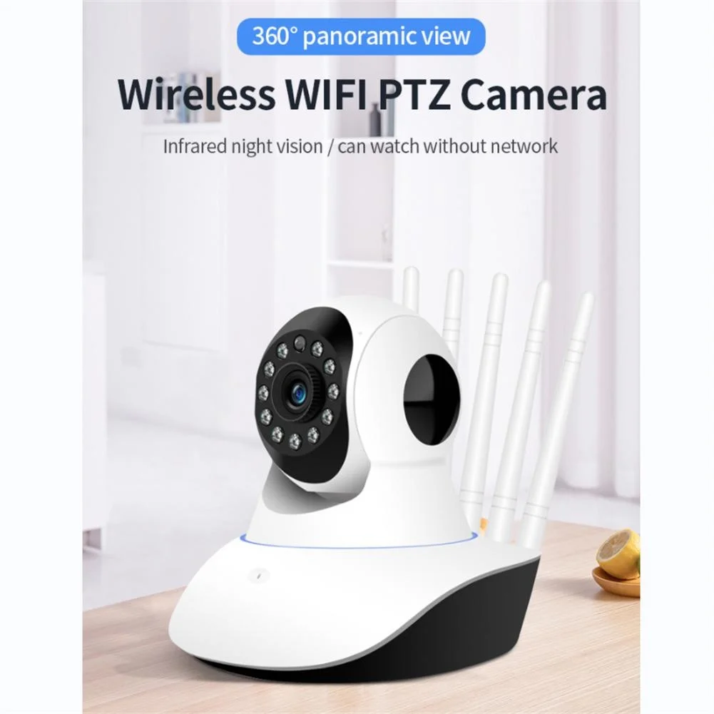 

Surveillance camera 2.4GHz wifi 360 degree hd panoramic view 10m enhanced infrared night vision remote monitor plug usa