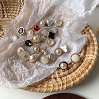 retro buttons for women clothing shirt dress decorative round rhinestone diy needlework sew crafts metal handicraft accessories