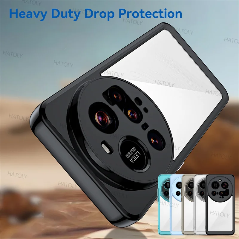 Для Xiaomi 15 Ultra Чехол 5G Funda Прозрачный ПК ТПУ Противоударный силиконовый чехол для