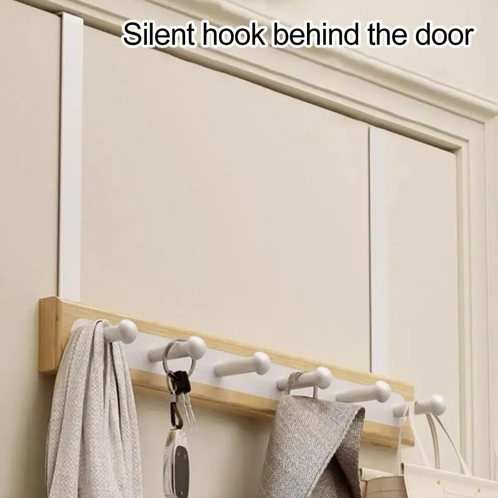 

Clothes Hanger Space-saving Door Hook Multi-purpose Storage Hanger for Home Bedroom Convenient Towel Hat Clothes Organizer