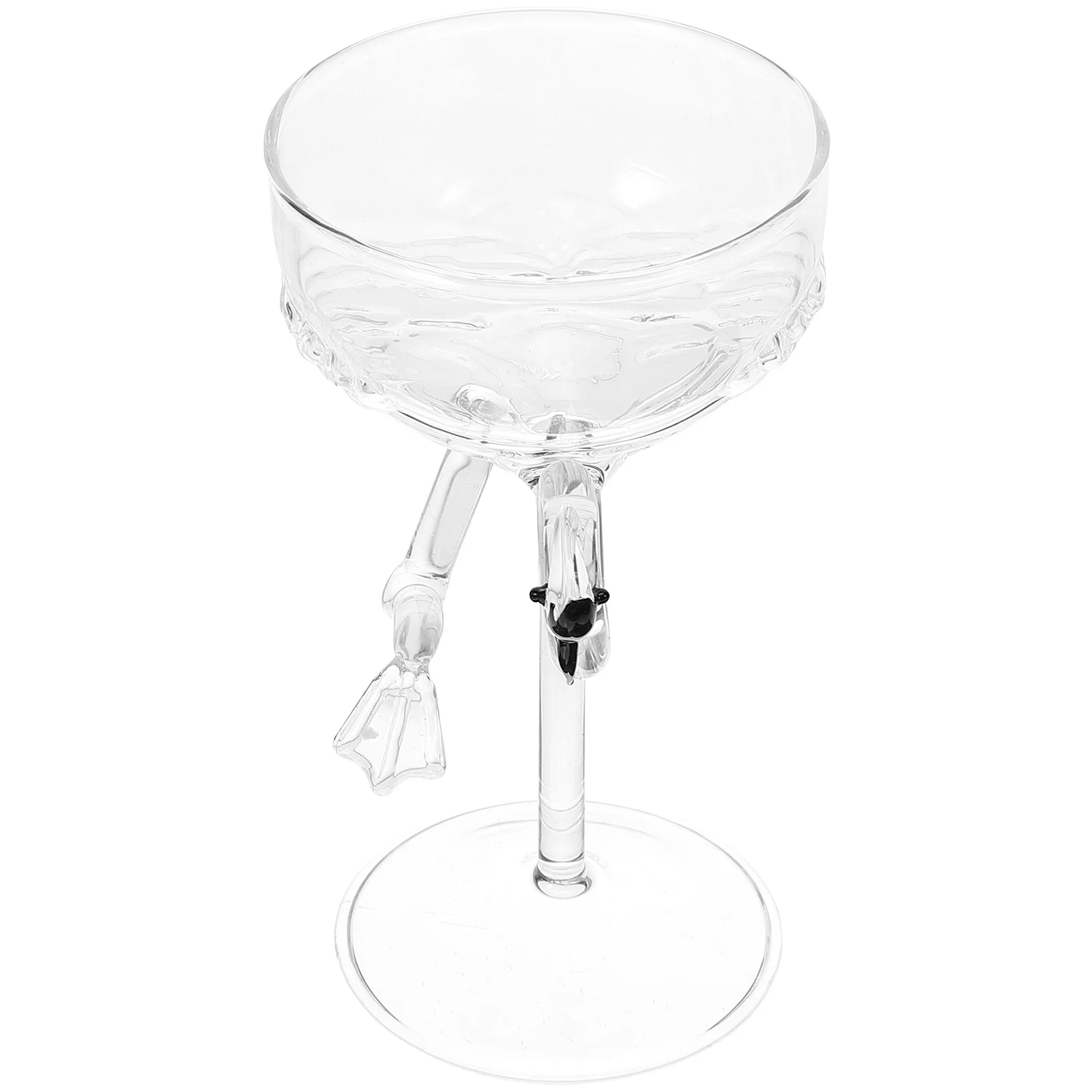 

Glass Goblet Flamingo Glass Cocktail Glass Cup Hawaiian Party Decorative Cup