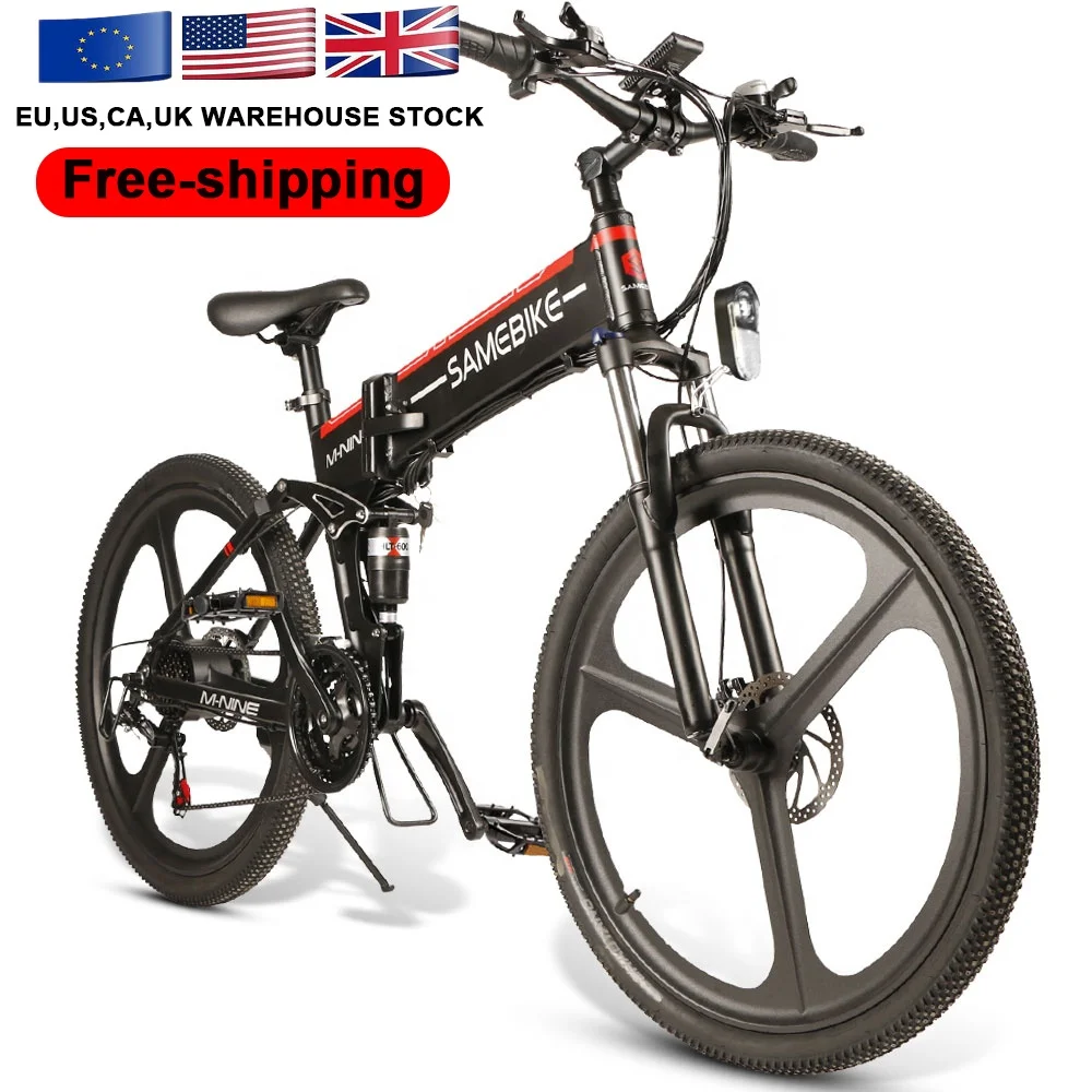 

Canada Warehouse Full Suspension City Bicycle 20 Inch Best 48v 500w Fat Tire Folding Electric Bike