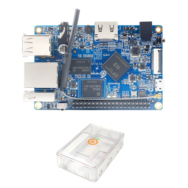 

Для Orange Pi PC Plus макетная плата + чехол H3 1 ГБ DDR3 с открытым исходным кодом на базе Android 4,4 Ubuntu Debian