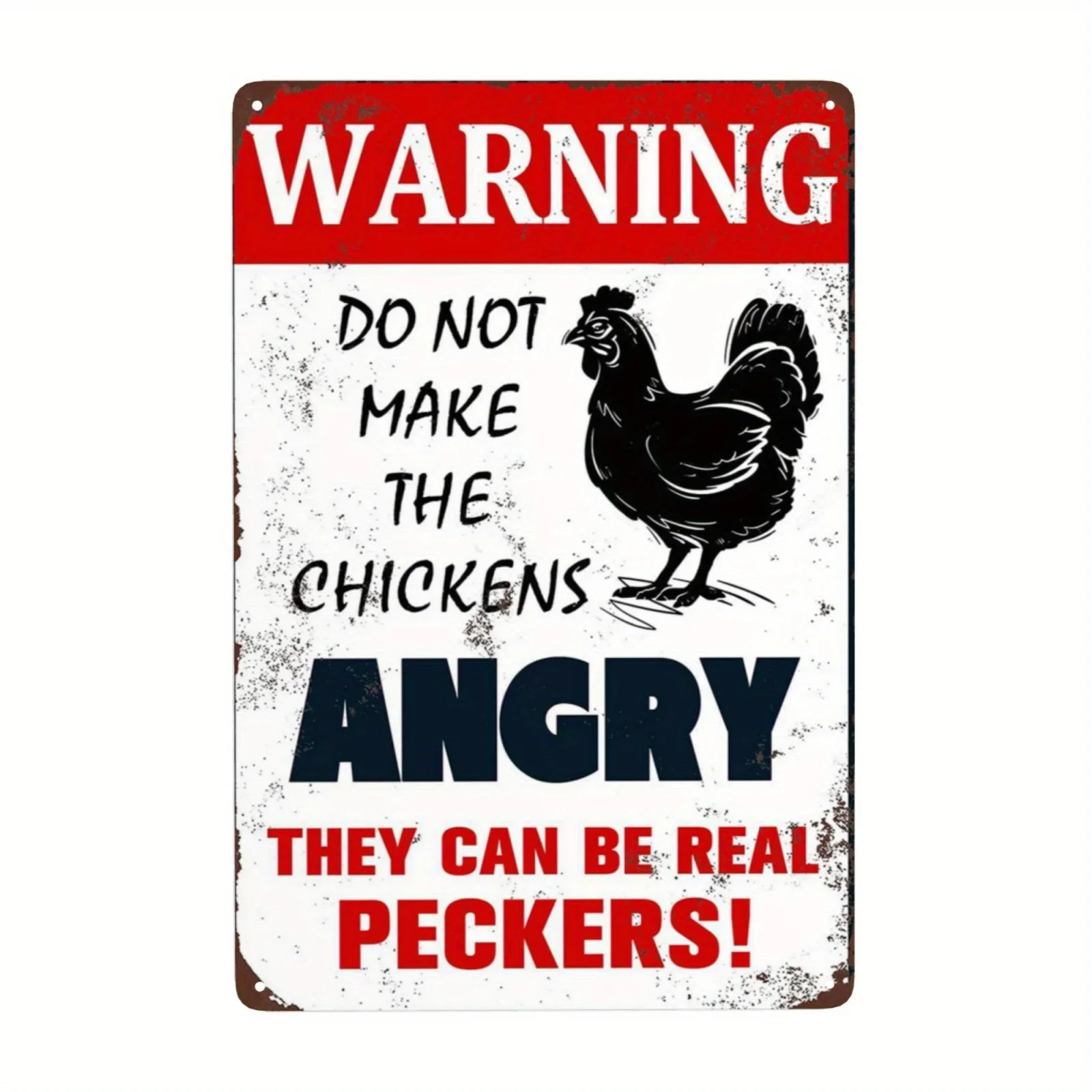 Винтажная Металлическая Настенная Табличка Забавный Петух Декор Фермерского