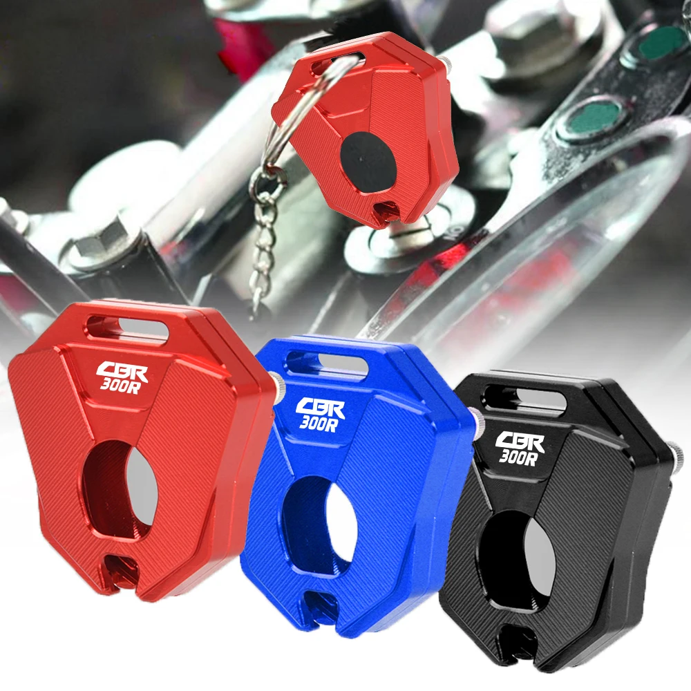 

For Honda CBR300R CBR 300R Universal decoration key chain Motorcycle CNC Key Case Cover Shell 2022 2021 Key Protect Cover 2020